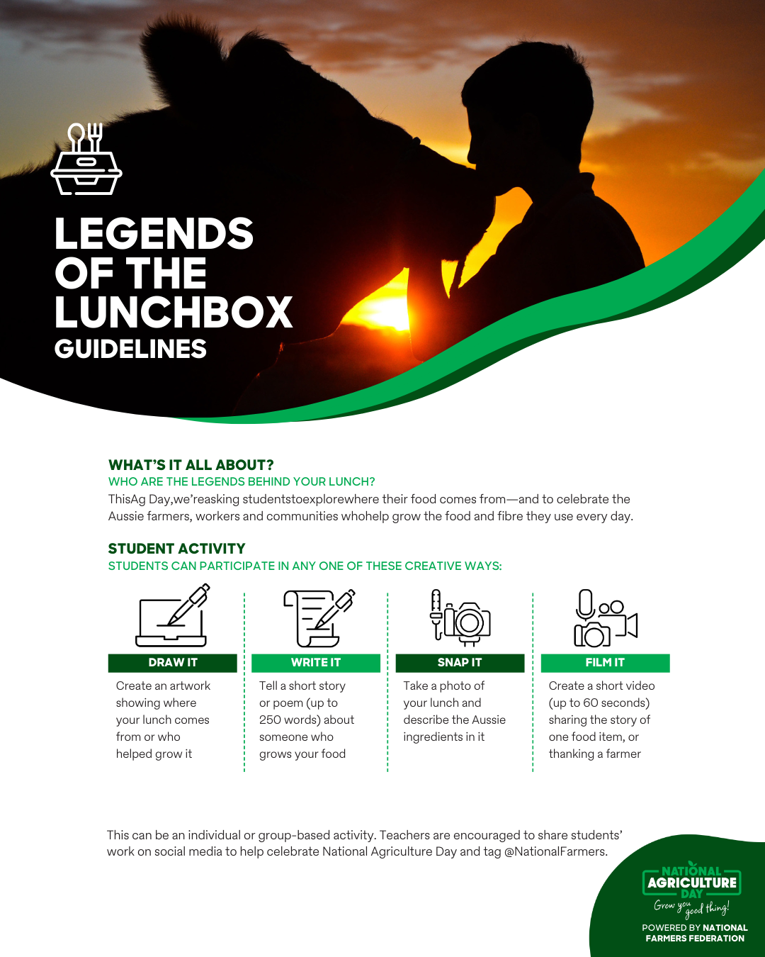 Legends of the Lunchbox Instructions
