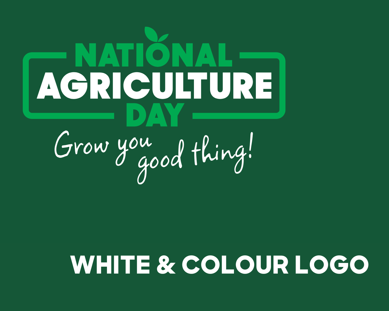 National Ag Day Logo Tag (White on Colour)